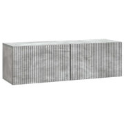 Væghængt TV-skab Betongrå 98 x 31 x 30 cm Konstrueret træ