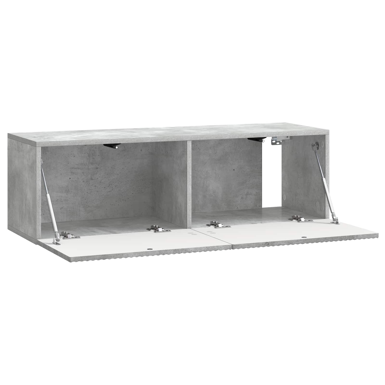 Væghængt TV-skab Betongrå 98 x 31 x 30 cm Konstrueret træ