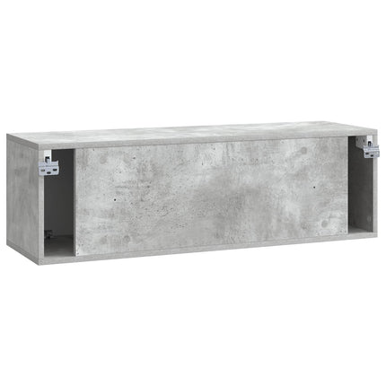 Væghængt TV-skab Betongrå 98 x 31 x 30 cm Konstrueret træ