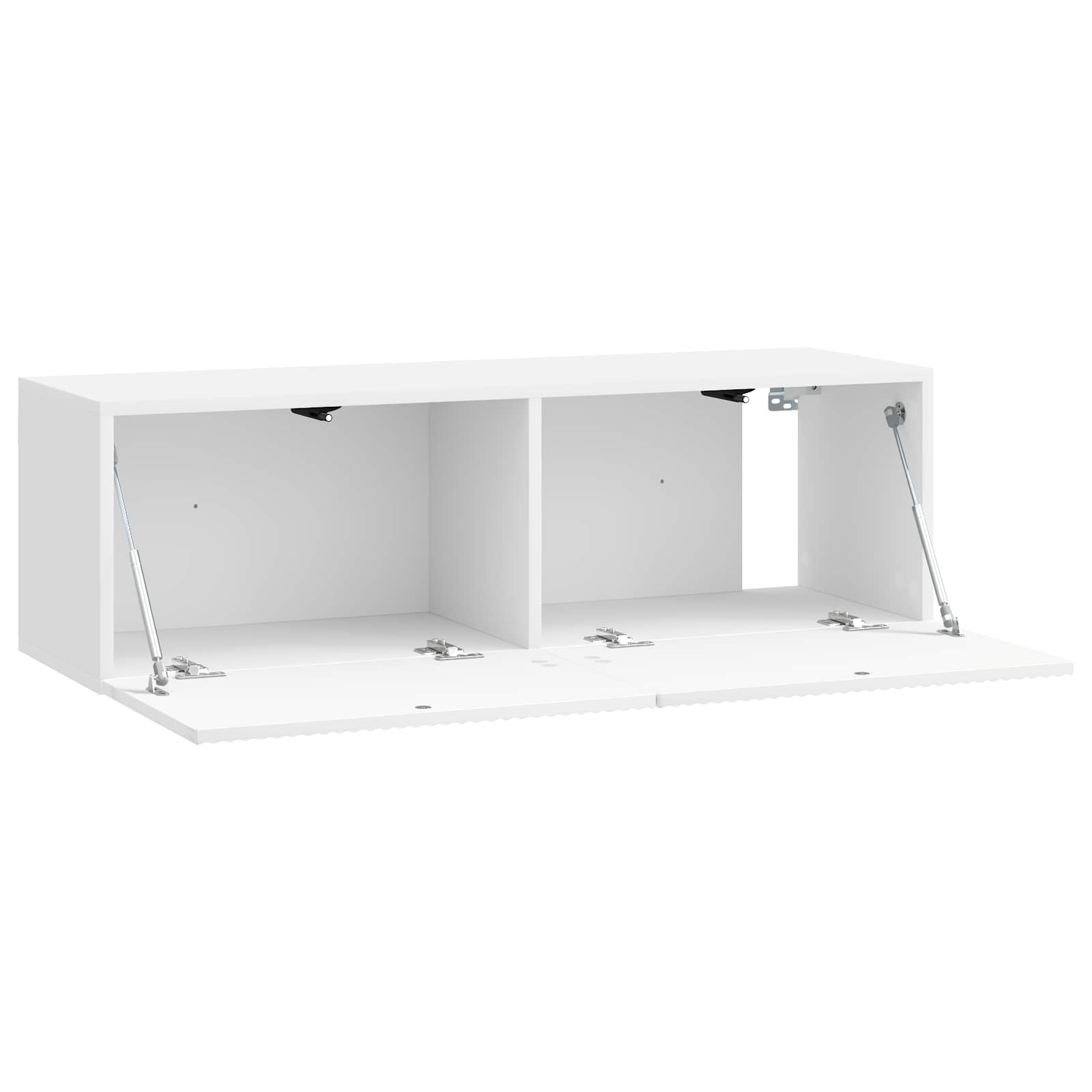 Væghængt TV-skab Hvid højglans 98 x 31 x 30 cm Konstrueret træ
