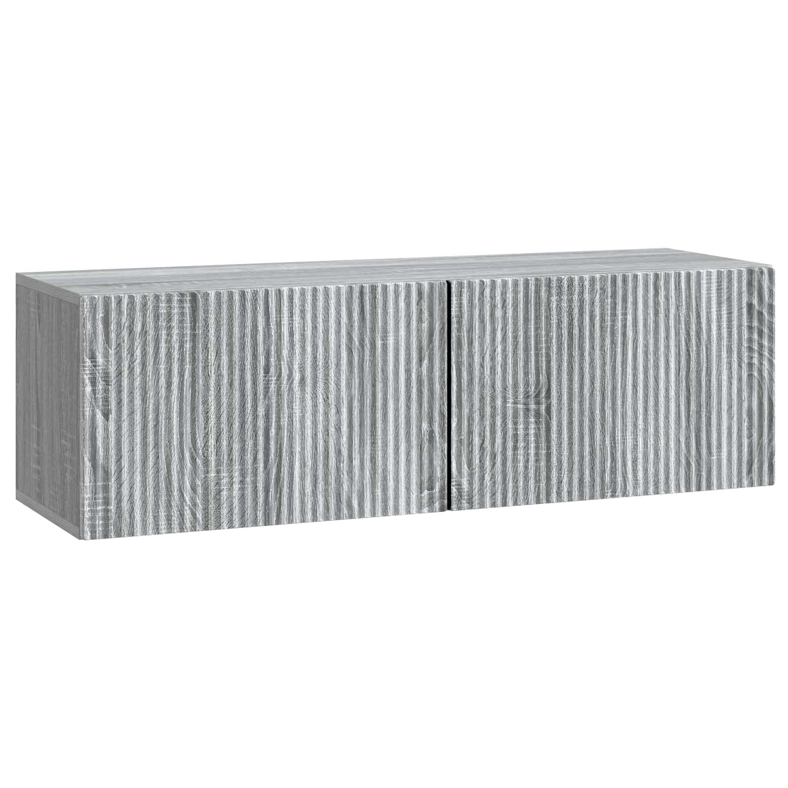 Væghængt TV-skab Grå sonoma-eg 98 x 31 x 30 cm Konstrueret træ