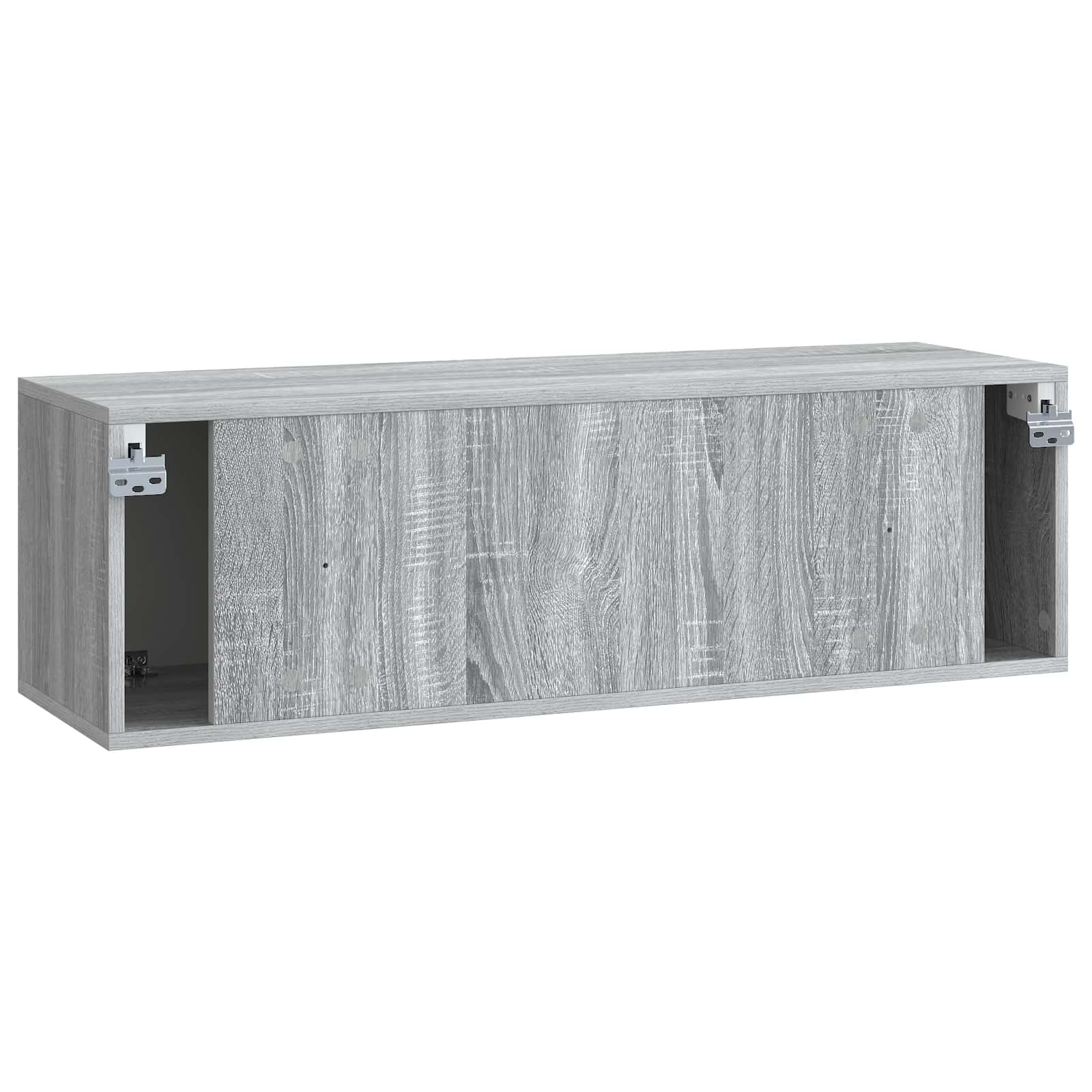 Væghængt TV-skab Grå sonoma-eg 98 x 31 x 30 cm Konstrueret træ