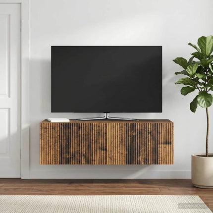 Væghængt TV-skab Gammelt træ 98 x 31 x 30 cm Konstrueret træ