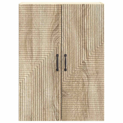 Vægmonteret skab Sonoma-eg 66 x 34,5 x 90 cm Konstrueret træ