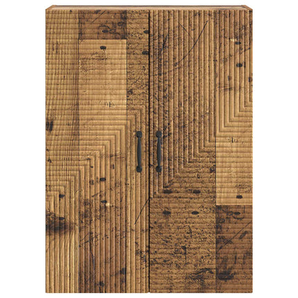 Vægmonteret skab Gammelt træ 66 x 34,5 x 90 cm Konstrueret træ