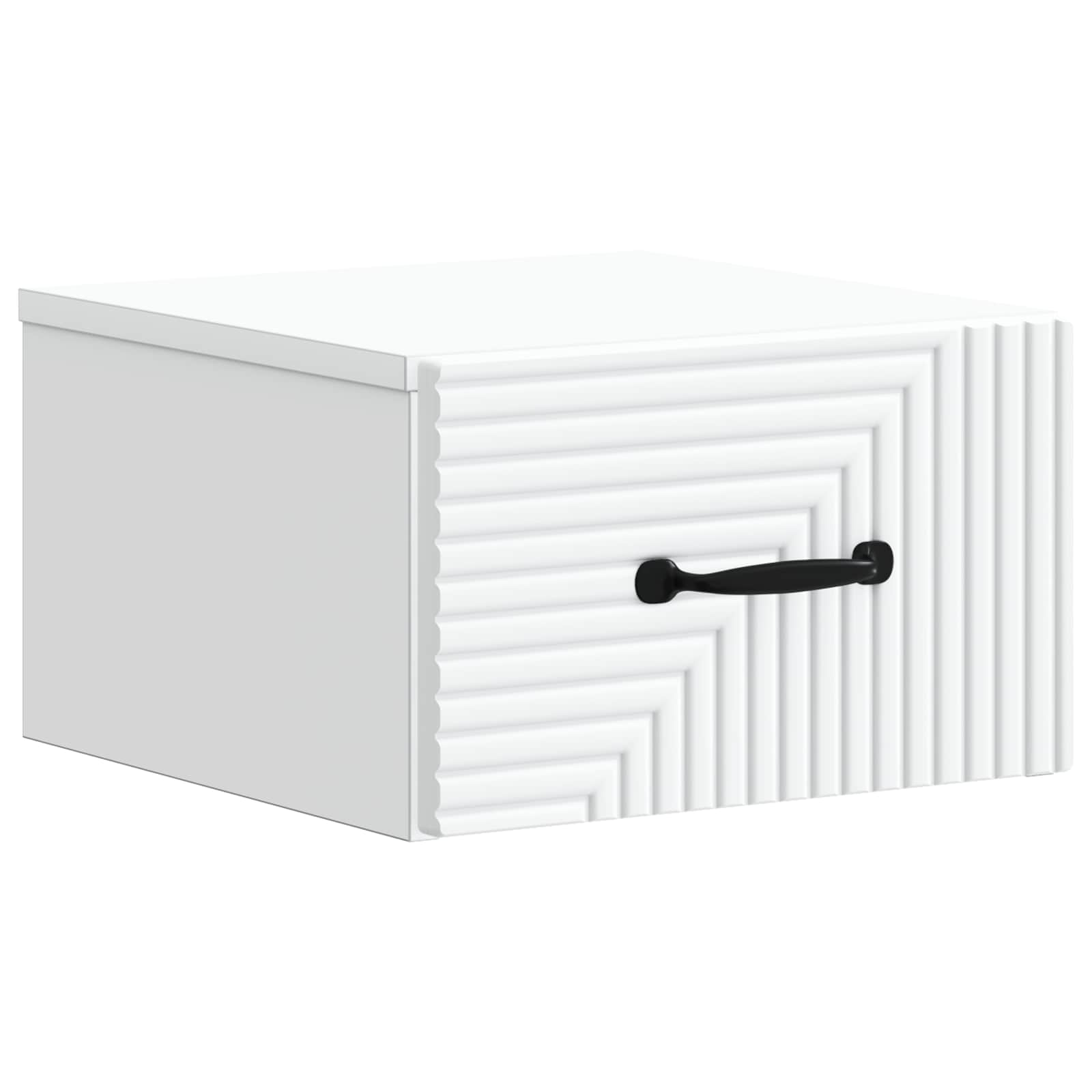 Væghængt Natbord 2 pcs Hvid 34,5 x 33 x 20 cm Konstrueret træ
