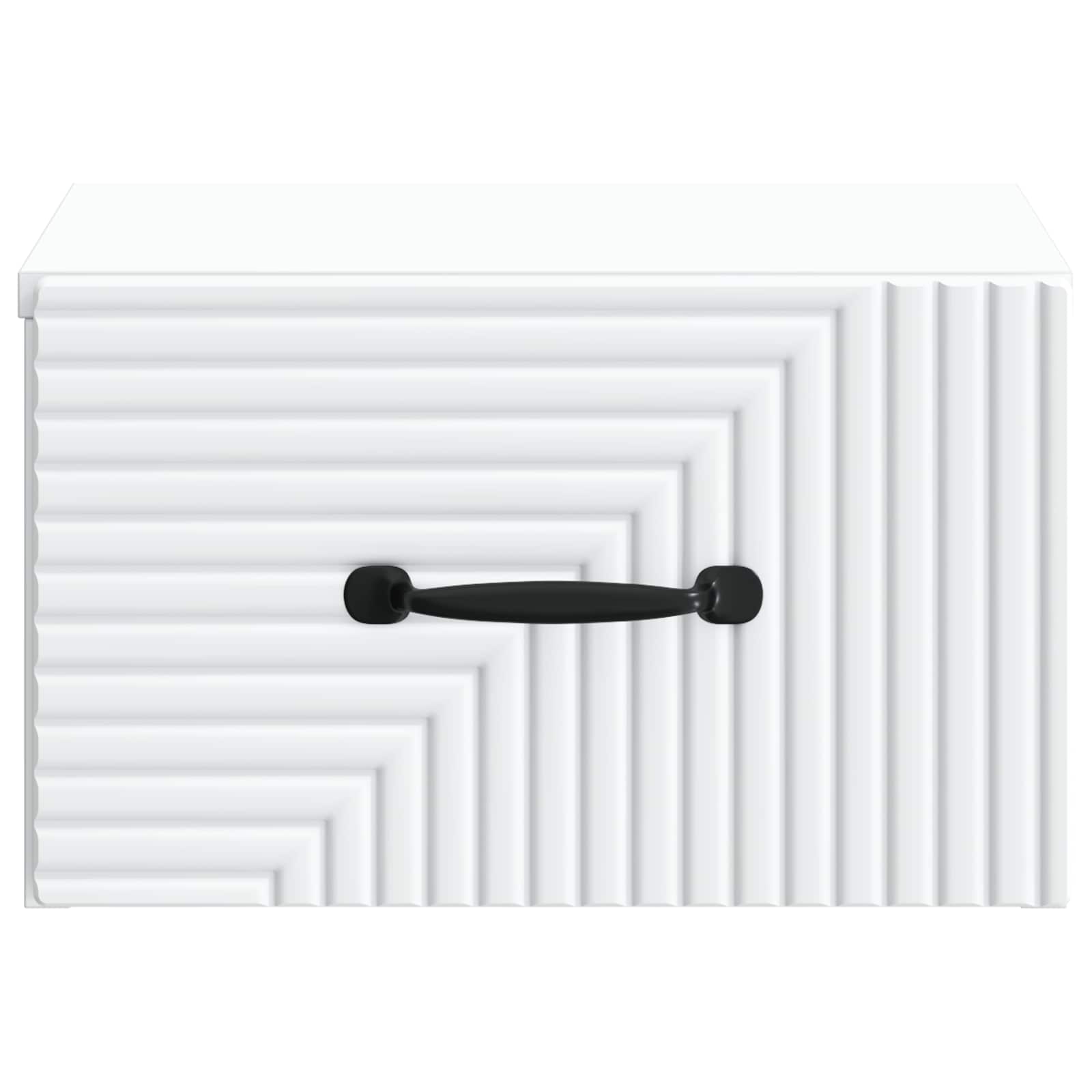 Væghængt Natbord 2 pcs Hvid 34,5 x 33 x 20 cm Konstrueret træ
