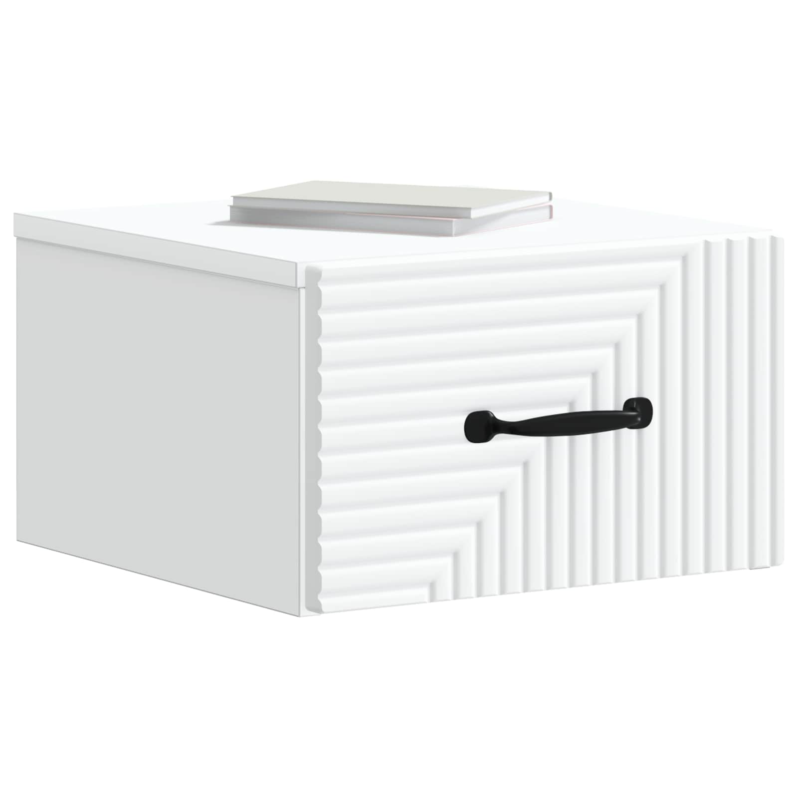 Væghængt Natbord 2 pcs Hvid 34,5 x 33 x 20 cm Konstrueret træ