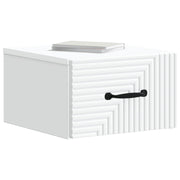 Væghængt Natbord 2 pcs Hvid 34,5 x 33 x 20 cm Konstrueret træ