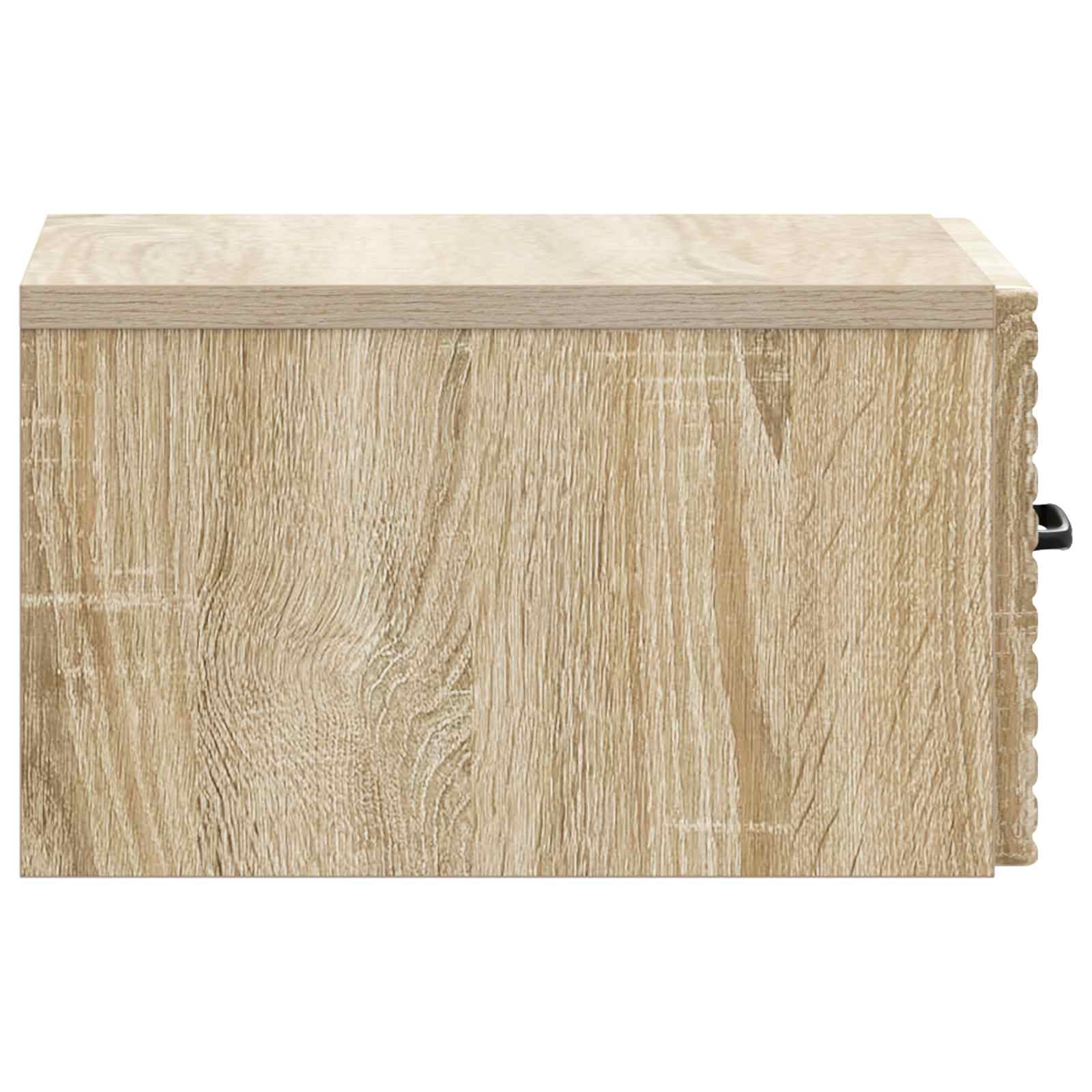 Væghængt Natbord med skuffe 2 pcs Sonoma-eg 34,5 x 33 x 20 cm