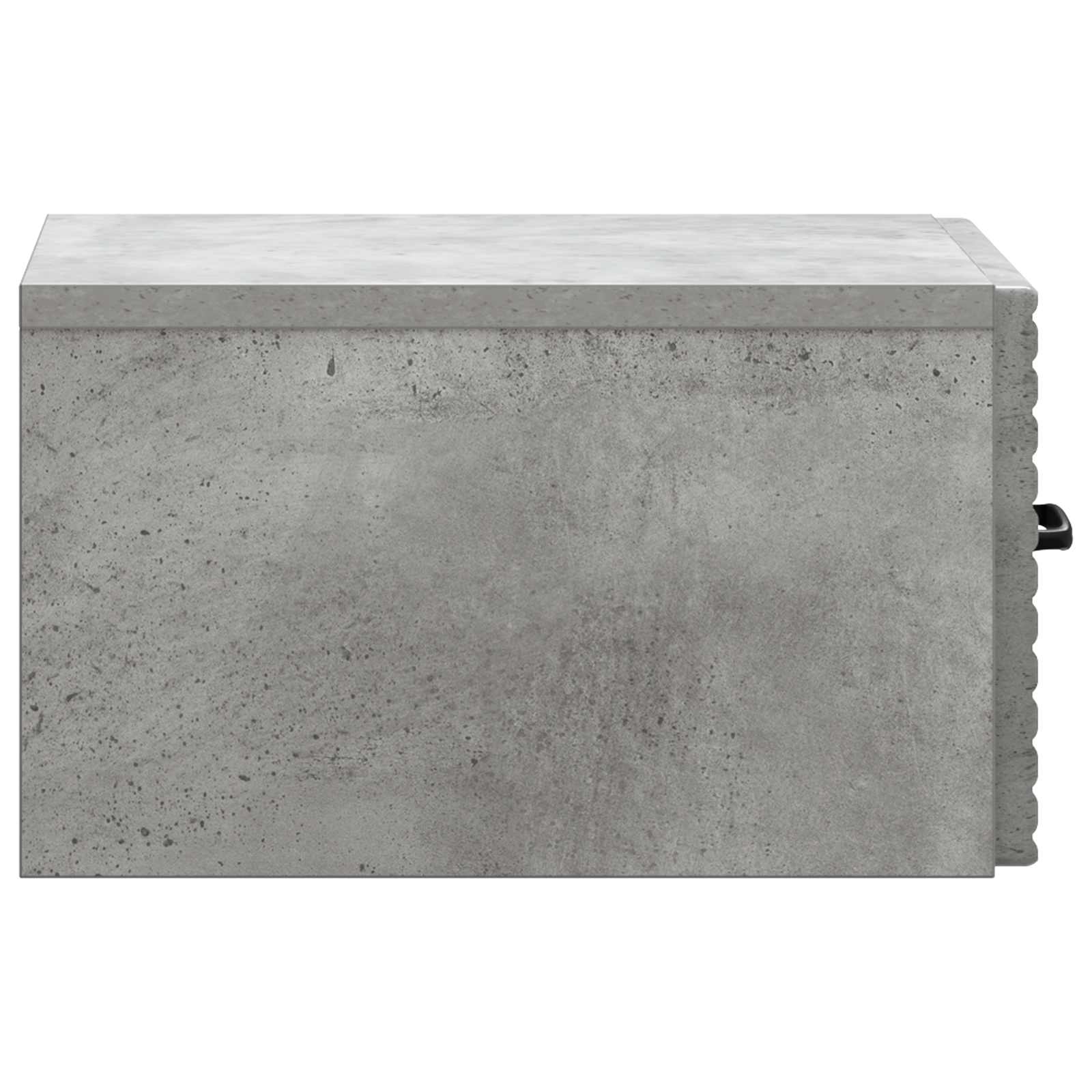 Væghængt Natbord med skuffe 2 pcs Betongrå 34,5 x 33 x 20 cm