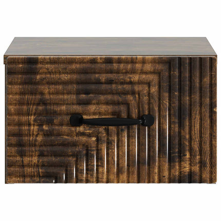 Væghængt Natbord Røget eg 34,5 x 33 x 20 cm Konstrueret træ