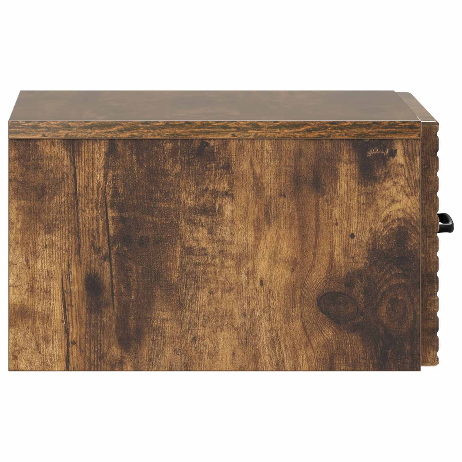 Væghængt Natbord med skuffe 2 pcs Røget eg 34,5 x 33 x 20 cm