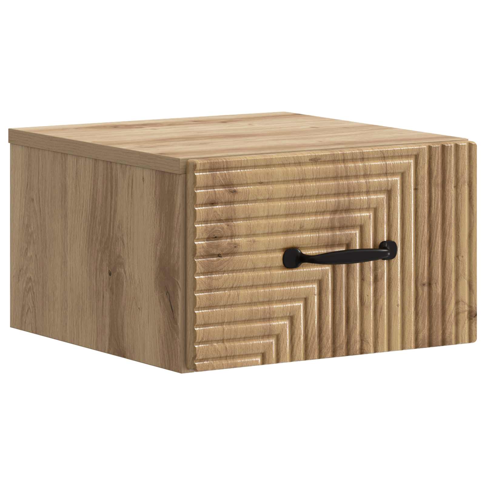 Væghængt Natbord med skuffe 2 pcs Artisan-eg 34,5 x 33 x 20 cm