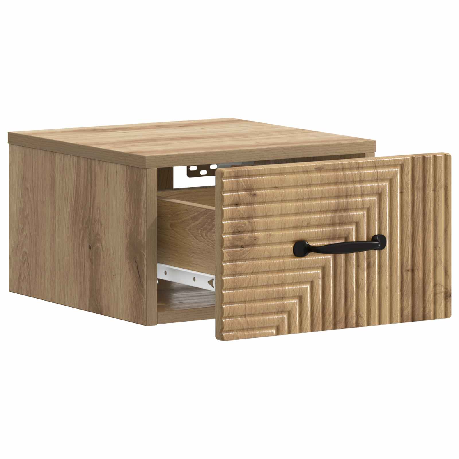 Væghængt Natbord med skuffe 2 pcs Artisan-eg 34,5 x 33 x 20 cm