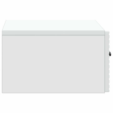 Væghængt Natbord 2 stk. Hvid 49 x 34,5 x 20 cm Konstrueret træ