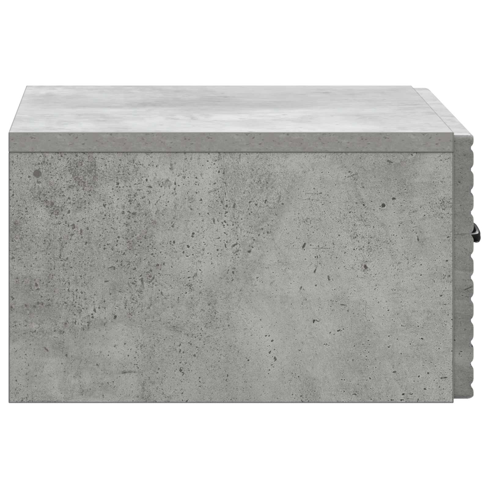 Væghængt Natbord Betongrå 49 x 34,5 x 20 cm Konstrueret træ