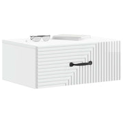 Væghængt Natbord 2 pcs Hvid højglans 49 x 34,5 x 20 cm