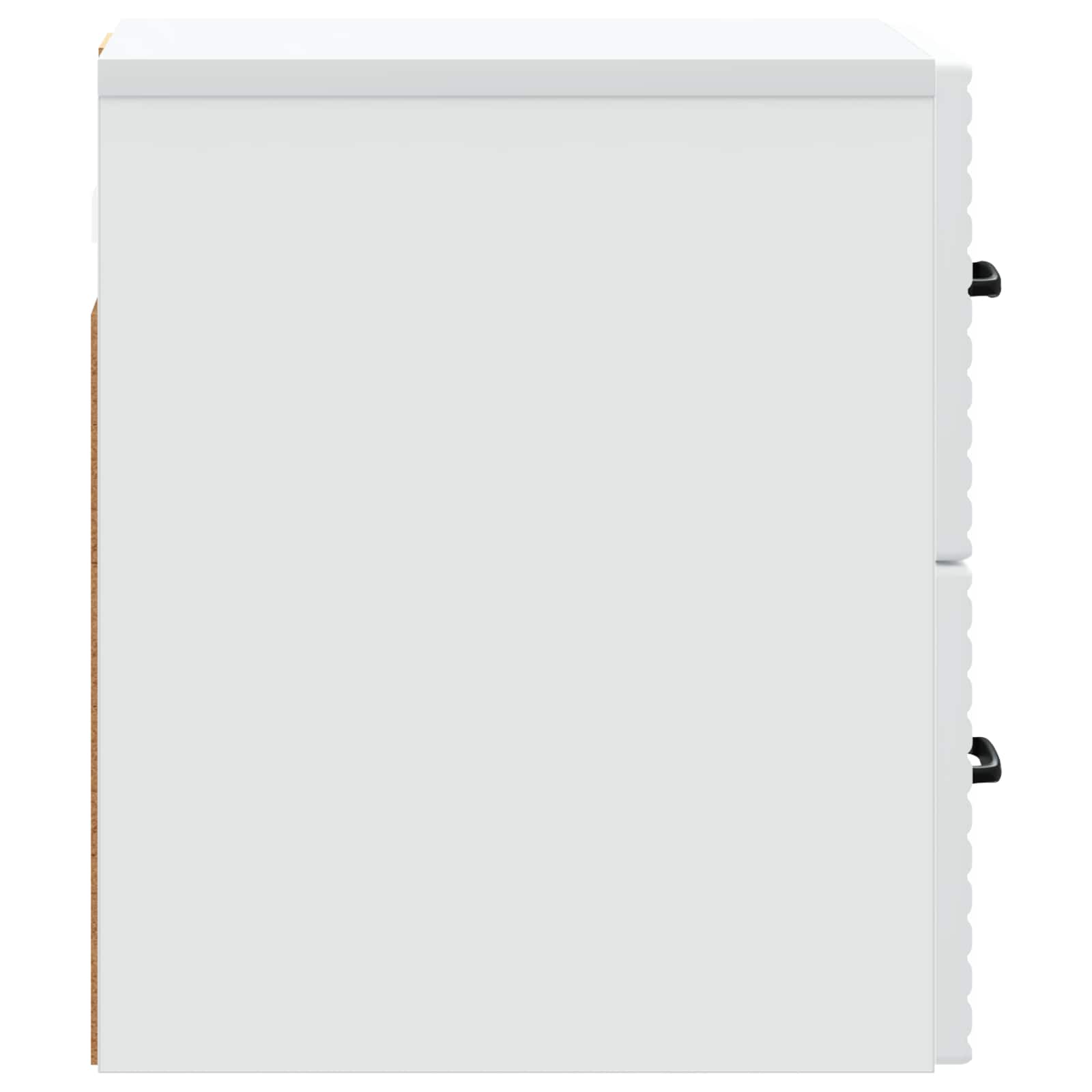 Væghængt Natbord 2 pcs Hvid 34,5 x 33 x 40 cm Konstrueret træ