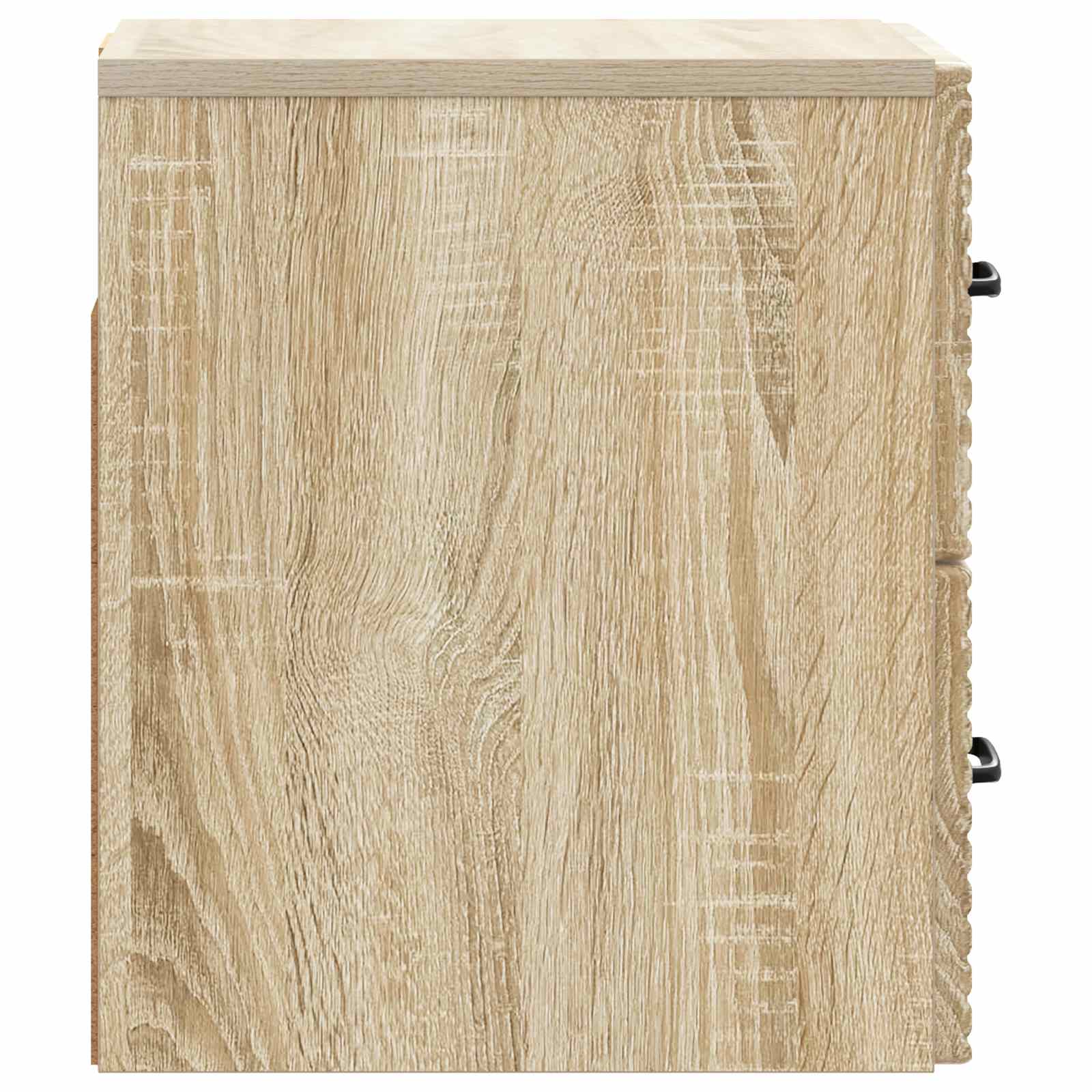 Væghængt Natbord Sonoma-eg 34,5 x 33 x 40 cm Konstrueret træ