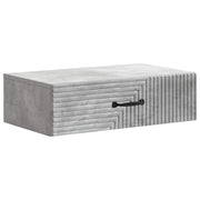 Væghængt Sideskab Betongrå 59 x 34,5 x 17 cm Konstrueret træ