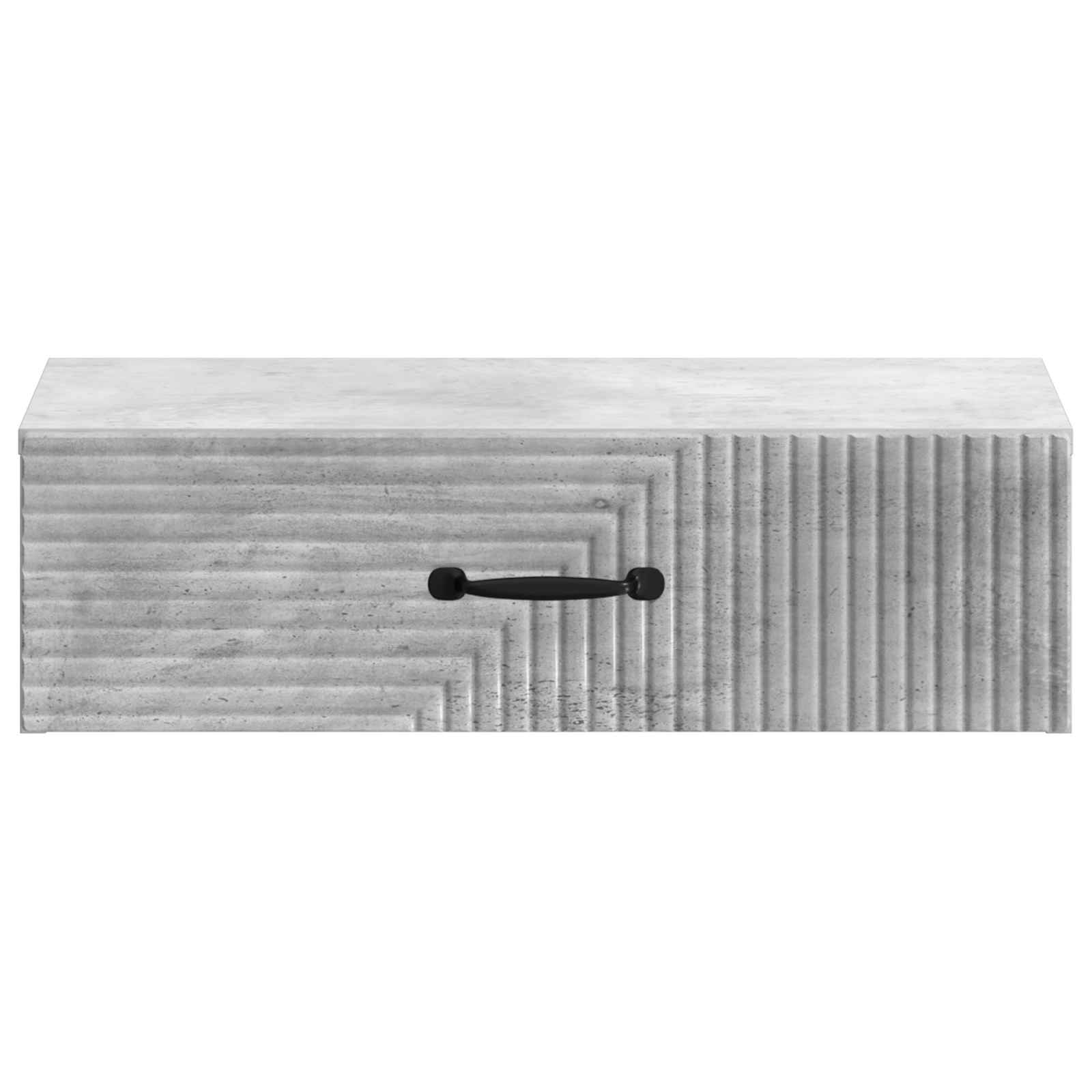 Væghængt Sideskab Betongrå 59 x 34,5 x 17 cm Konstrueret træ