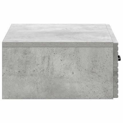 Væghængt Sideskab 59 x 34,5 x 17 cm Konstrueret træ Betongrå