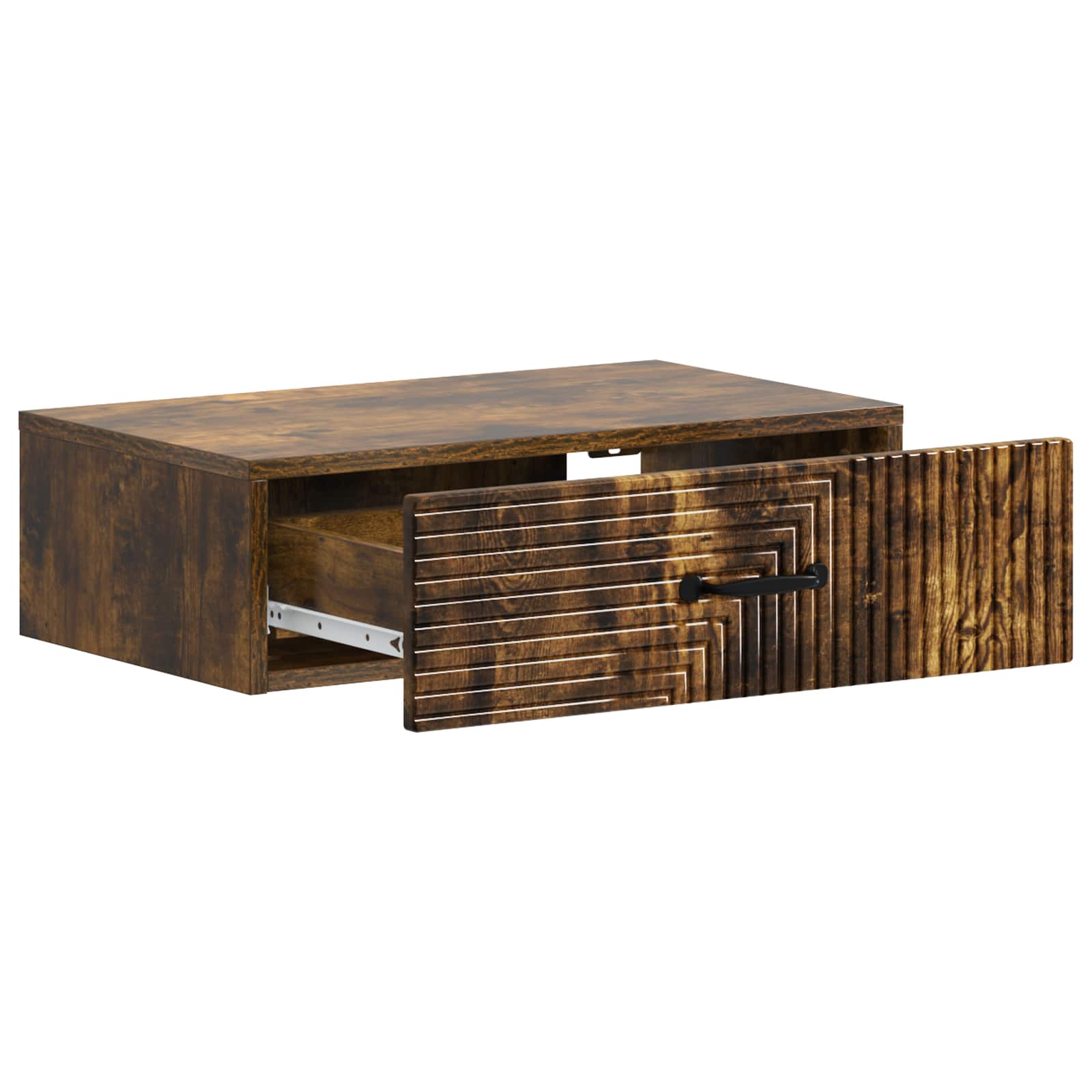 Væghængt Sideskab Røget eg 59 x 34,5 x 17 cm Konstrueret træ