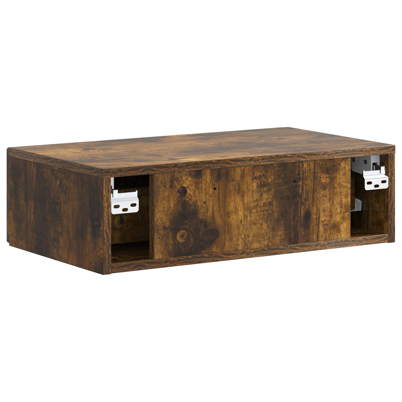 Væghængt Sideskab Røget eg 59 x 34,5 x 17 cm Konstrueret træ