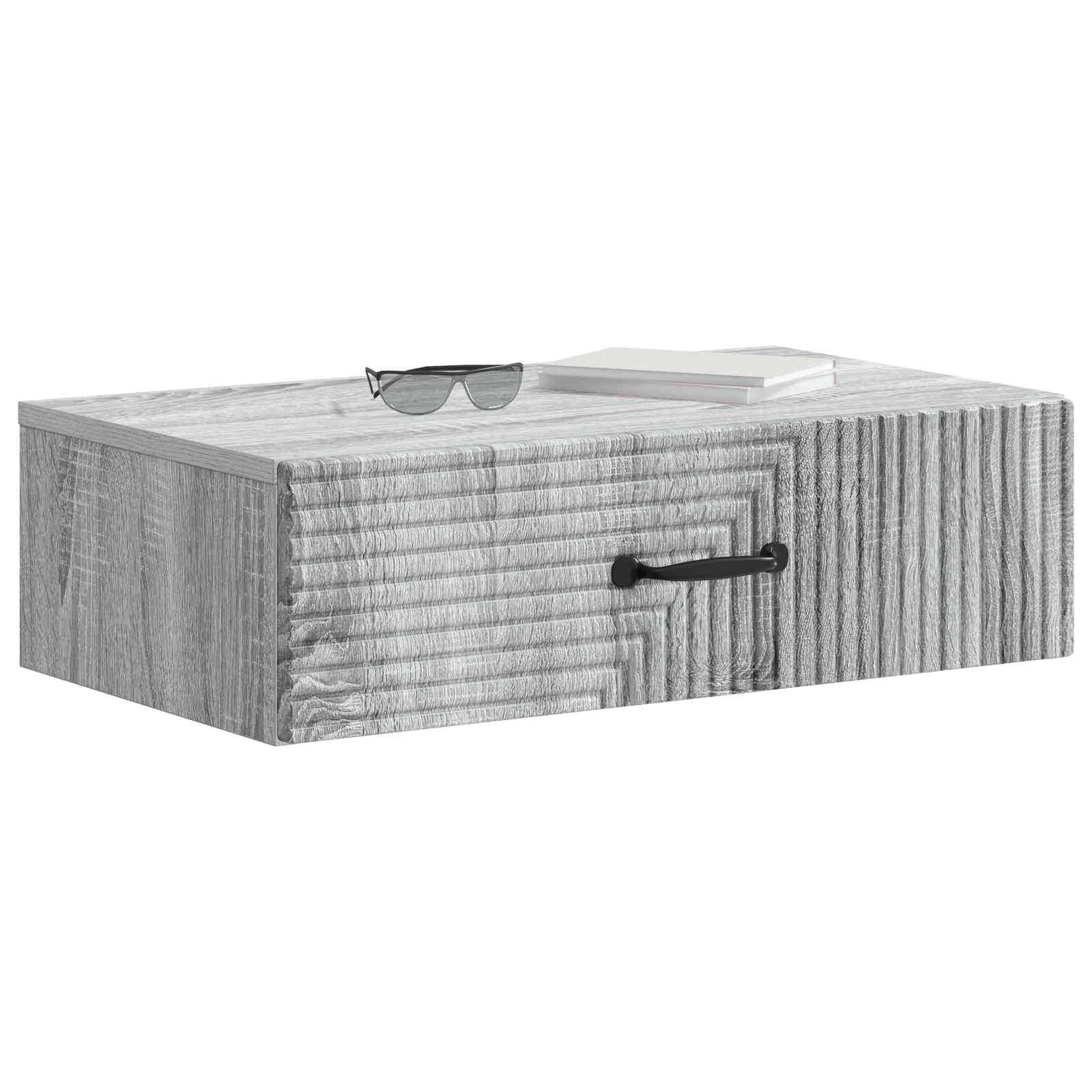 Væghængt Sideskab Grå sonoma-eg 59 x 34,5 x 17 cm