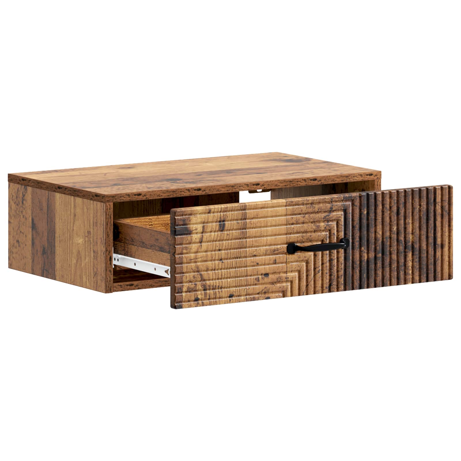 Væghængt Sideskab Gammelt træ 59 x 34,5 x 17 cm Konstrueret træ