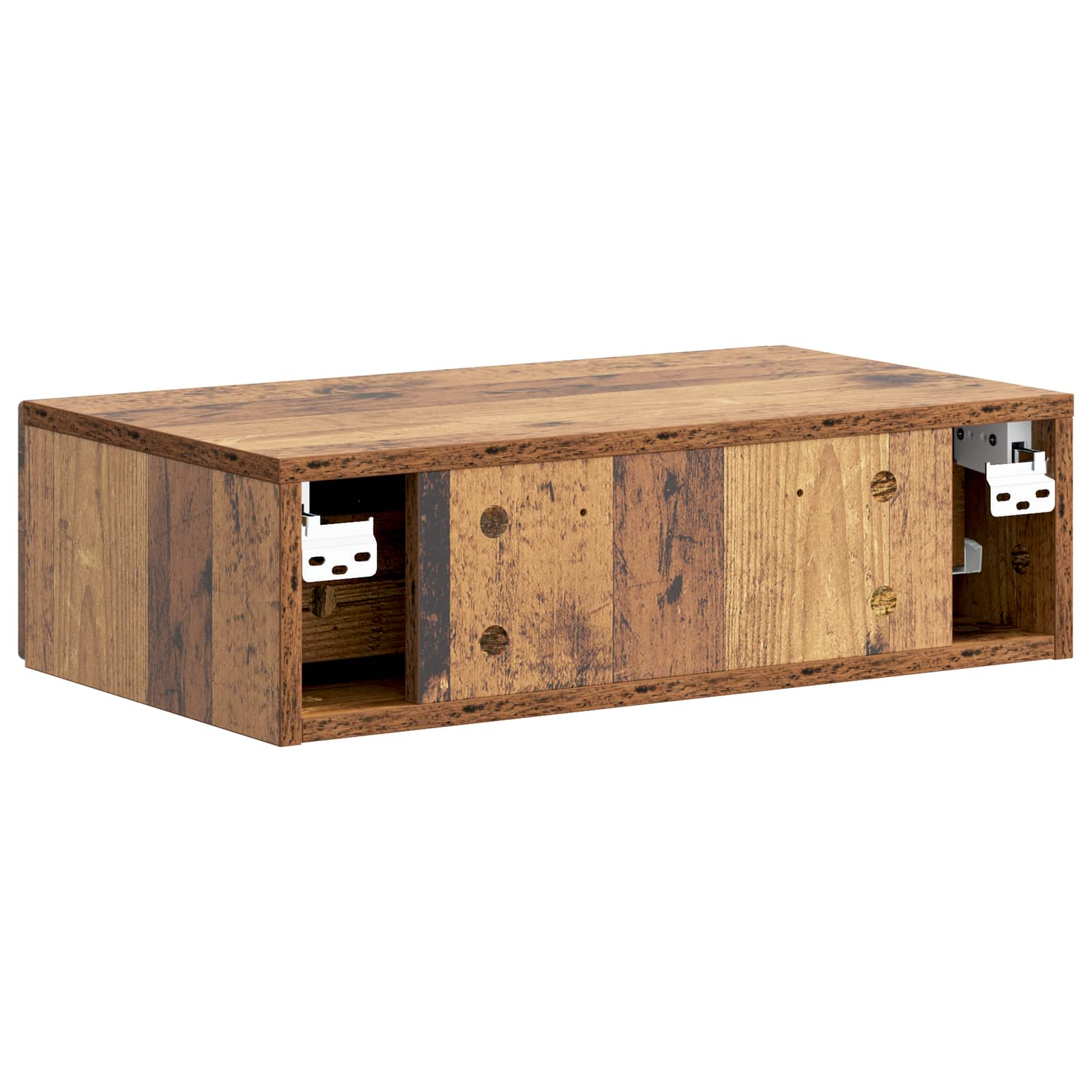 Væghængt Sideskab Gammelt træ 59 x 34,5 x 17 cm Konstrueret træ