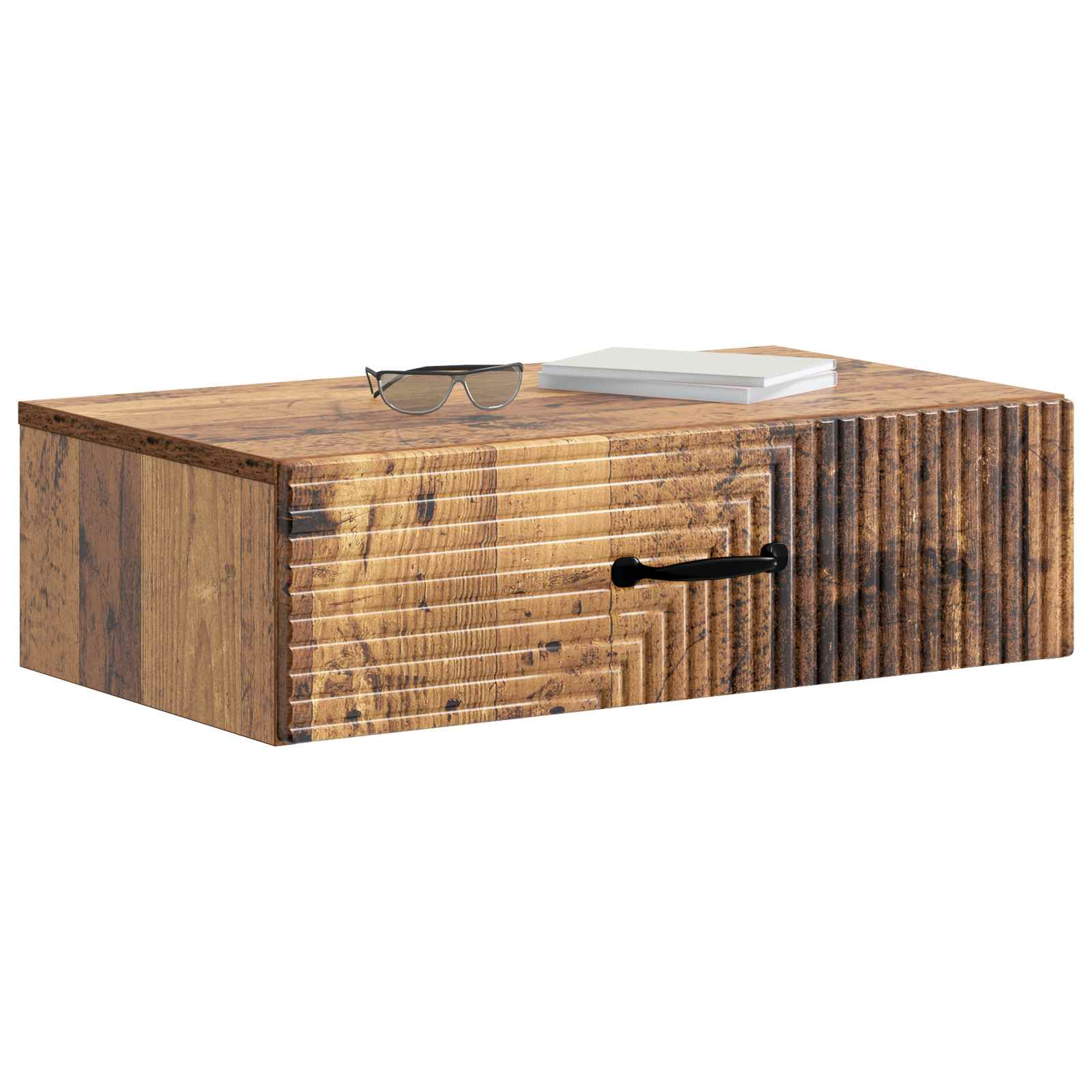 Væghængt Sideskab Gammelt træ 59 x 34,5 x 17 cm Konstrueret træ