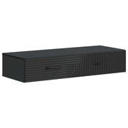 Væghængt Sideskab Sort 87,5 x 34,5 x 17 cm Konstrueret træ