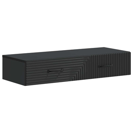 Væghængt Sideskab 87,5 x 34,5 x 17 cm Konstrueret træ Sort