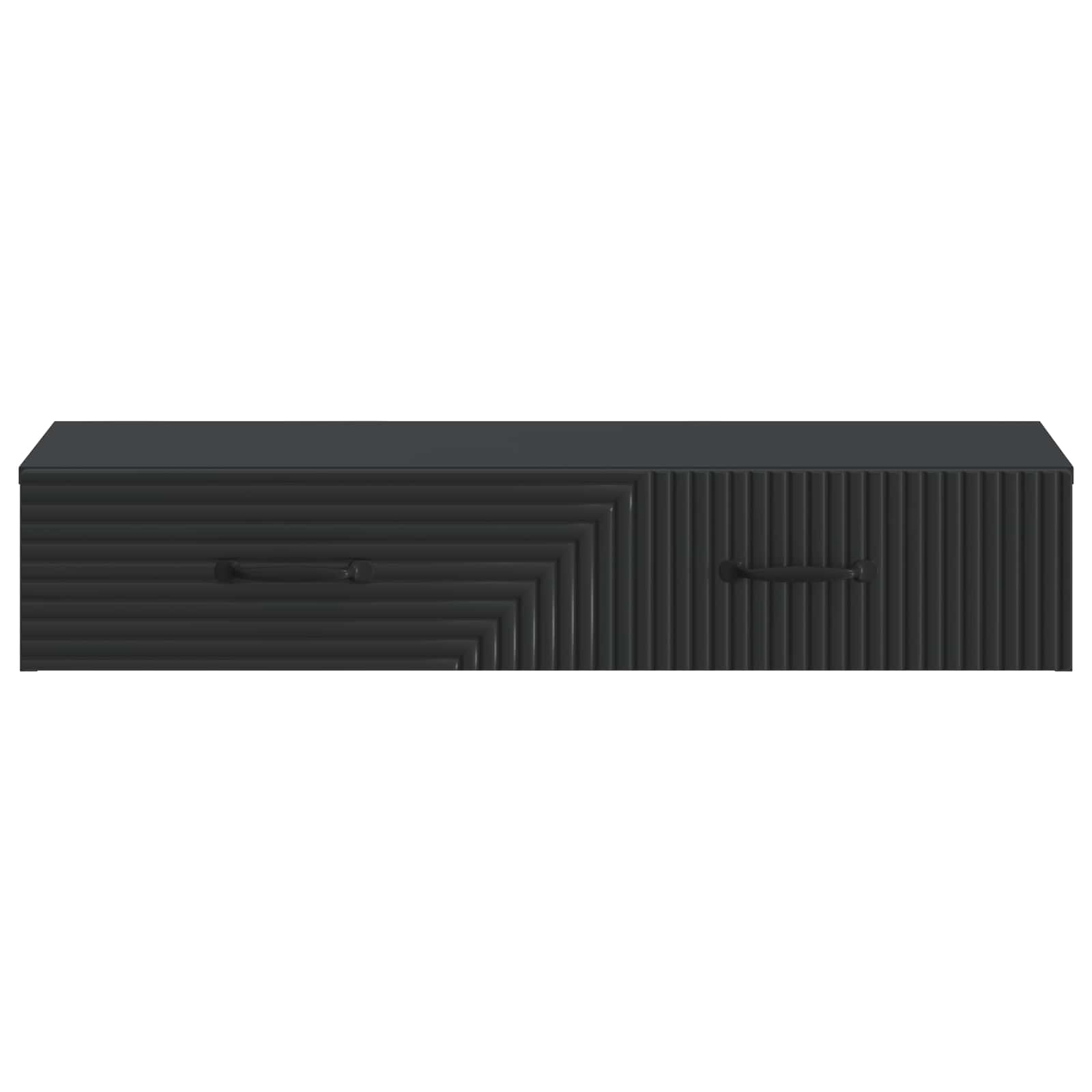Væghængt Sideskab Sort 87,5 x 34,5 x 17 cm Konstrueret træ