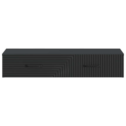 Væghængt Sideskab 87,5 x 34,5 x 17 cm Konstrueret træ Sort