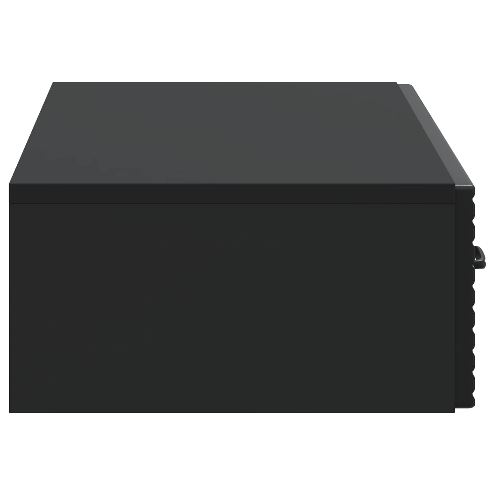 Væghængt Sideskab Sort 87,5 x 34,5 x 17 cm Konstrueret træ
