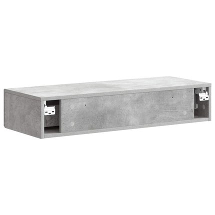 Væghængt Sideskab 87,5 x 34,5 x 17 cm Konstrueret træ Betongrå