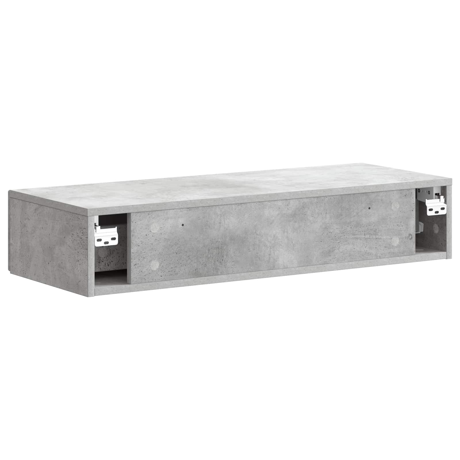 Væghængt Sideskab Betongrå 87,5 x 34,5 x 17 cm Konstrueret træ