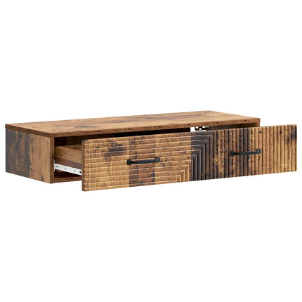 Væghængt Sideskab Gammelt træ 87,5 x 34,5 x 17 cm