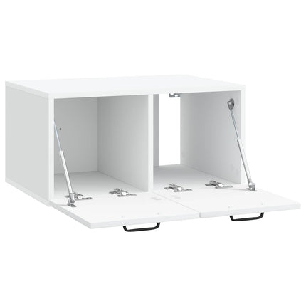 Væghængt TV-skab Hvid 59,5 x 41 x 30 cm Konstrueret træ