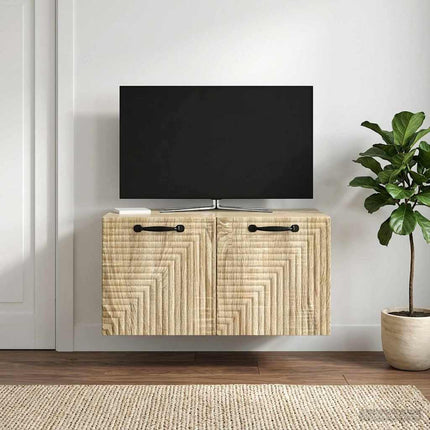 Væghængt TV-skab Sonoma-eg 59,5 x 41 x 30 cm Konstrueret træ