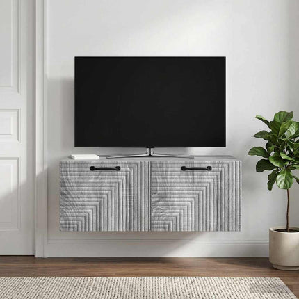 Væghængt TV-skab Vægmonteret Grå sonoma-eg 78,5 x 41 x 30 cm