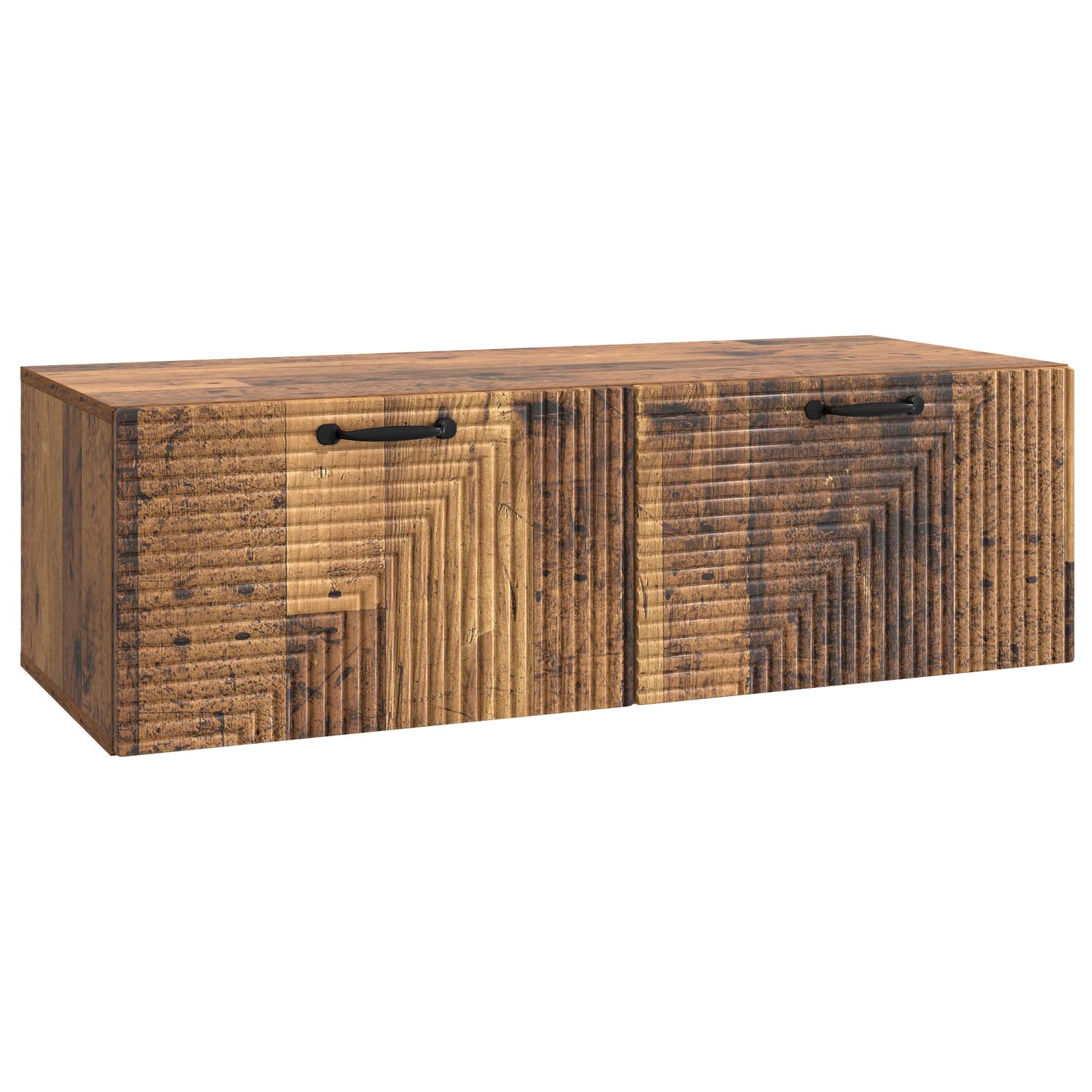 Væghængt TV-skab Gammelt træ 98 x 41 x 30 cm Konstrueret træ
