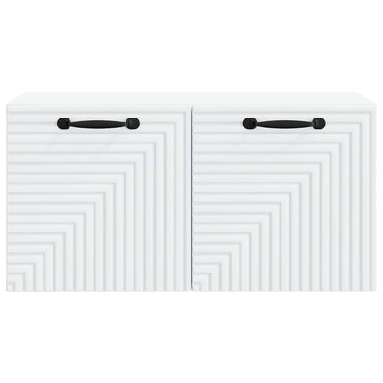 Væghængt TV-skab Hvid 59,5 x 31 x 30 cm Konstrueret træ