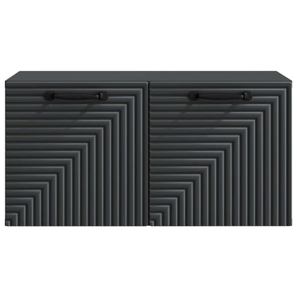 Væghængt TV-skab Sort 59,5 x 31 x 30 cm Konstrueret træ