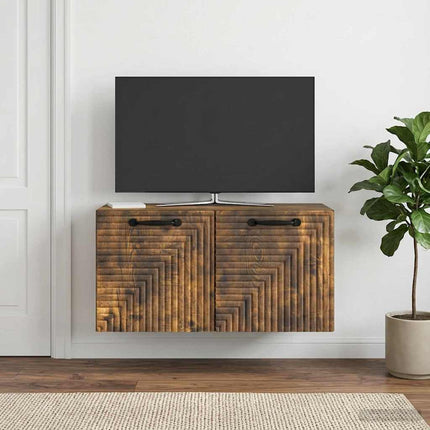 Væghængt TV-skab Røget eg 59,5 x 31 x 30 cm Konstrueret træ