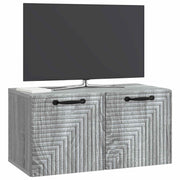 Væghængt TV-skab Vægmonteret Grå sonoma-eg 59,5 x 31 x 30 cm