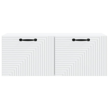 Væghængt TV-skab Hvid 78,5 x 31 x 30 cm Konstrueret træ